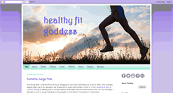 Desktop Screenshot of healthyfitgoddess.com