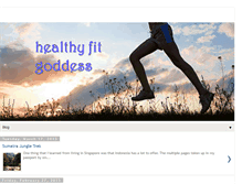 Tablet Screenshot of healthyfitgoddess.com
